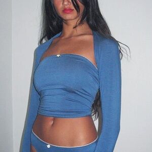 BRAND NEW Rat boi contour tube top tank in blue